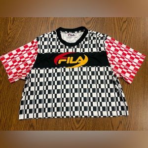 FILA Checkered Crop Top